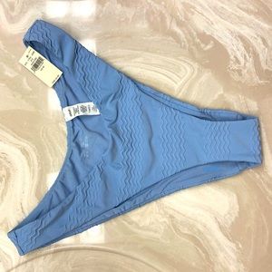 NWT Aerie blue cheeky bikini bottoms